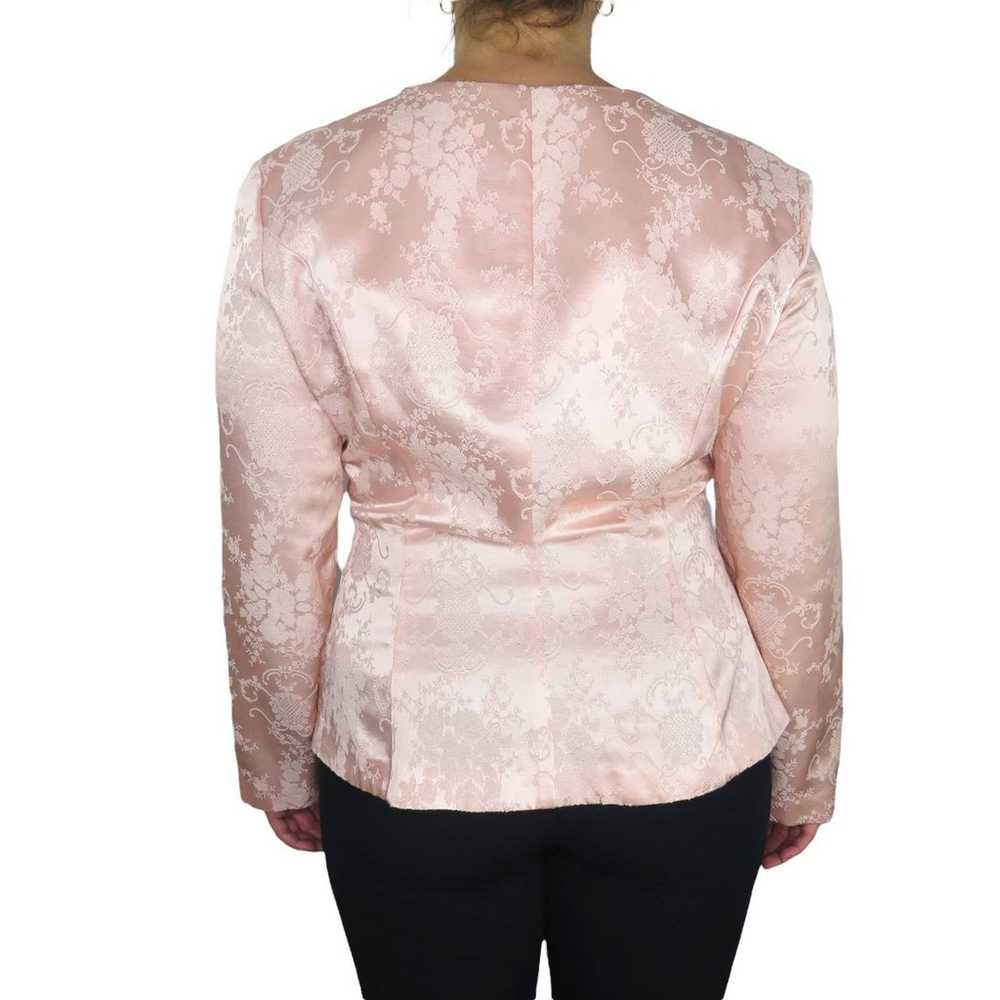 Nah Nah Collection 80s Vintage Pink Sparkly Satin… - image 6