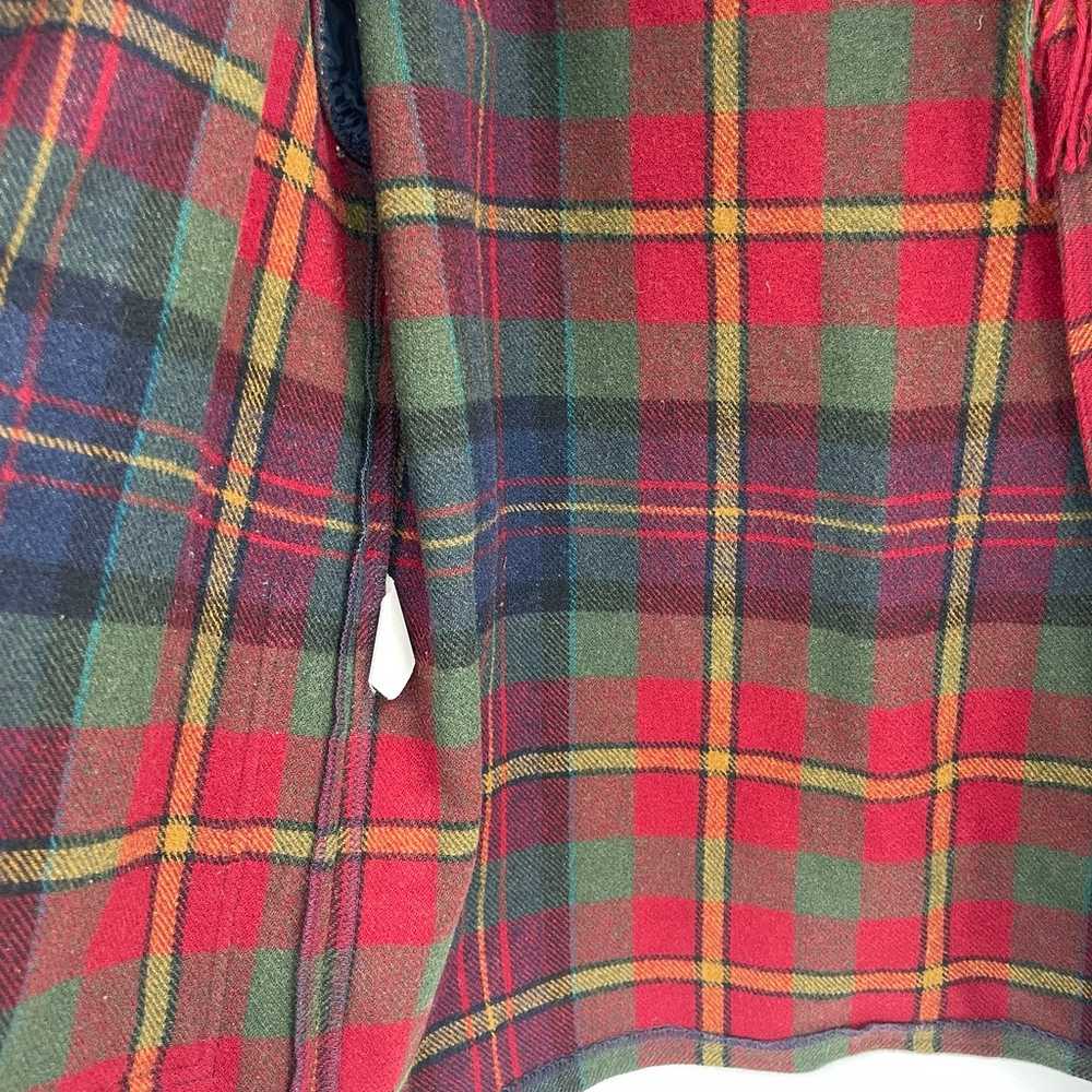 Eddie Bauer Jacket Womens large Red Blue Tartan P… - image 3