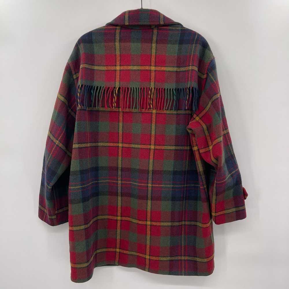 Eddie Bauer Jacket Womens large Red Blue Tartan P… - image 9