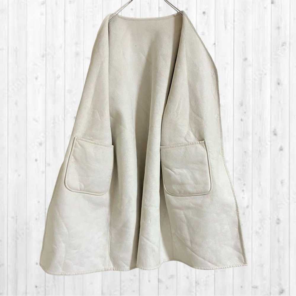 S5656 SHC♡Outer Coat Boa Suede Reversible Pocket - image 9