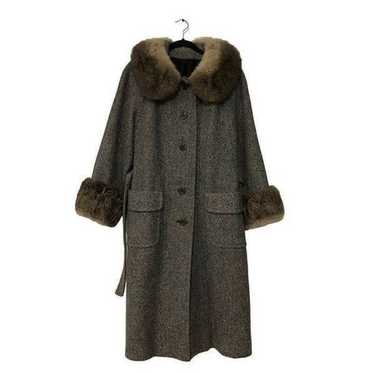 Vintage Saks Fifth Avenue Tweed Coat Union Made S… - image 1