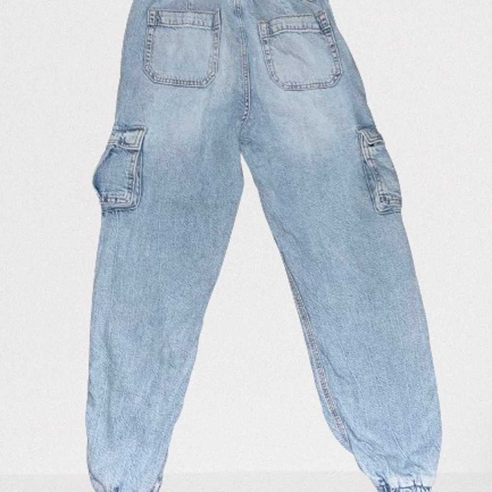 Aeropostale- 90s Super High-Rise Baggy Denim Carg… - image 11