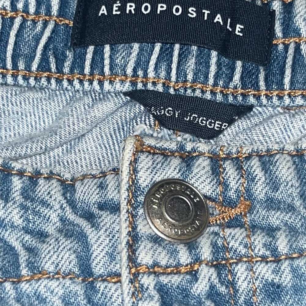 Aeropostale- 90s Super High-Rise Baggy Denim Carg… - image 6