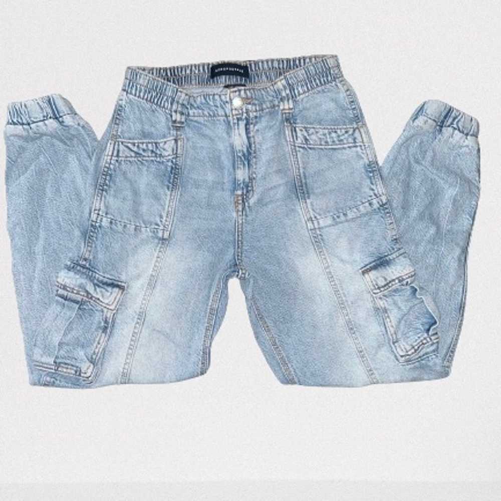 Aeropostale- 90s Super High-Rise Baggy Denim Carg… - image 8