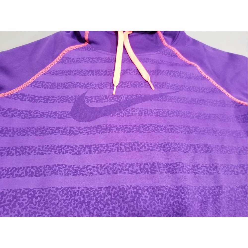 Nike Womens Purple Striped Therma Fit Athletic Pu… - image 2