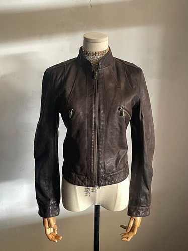 ジャケット・アウター Jean Paul Gaultier leather jacket Original Rare 10s Jean Paul Gaultier X Target Cropped