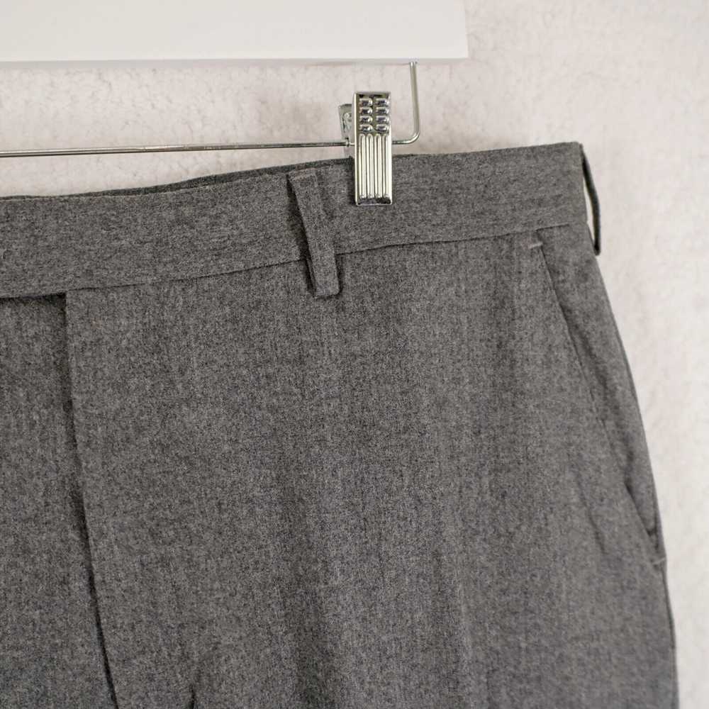 Berle Berle Flannel Wool Gray Flat Front Cuffed H… - image 3