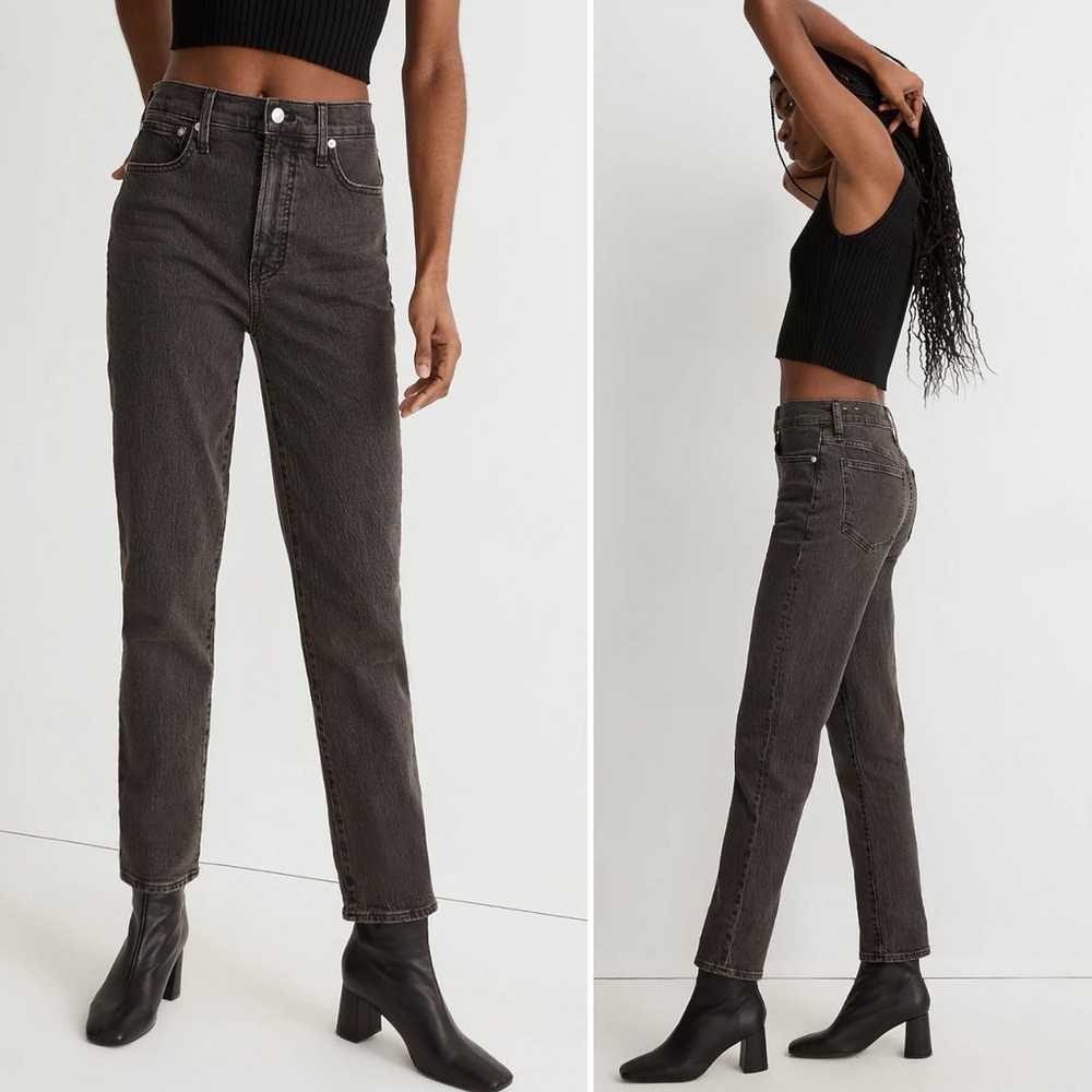 Madewell Perfect Vintage Jeans 27 4 washed black … - image 2