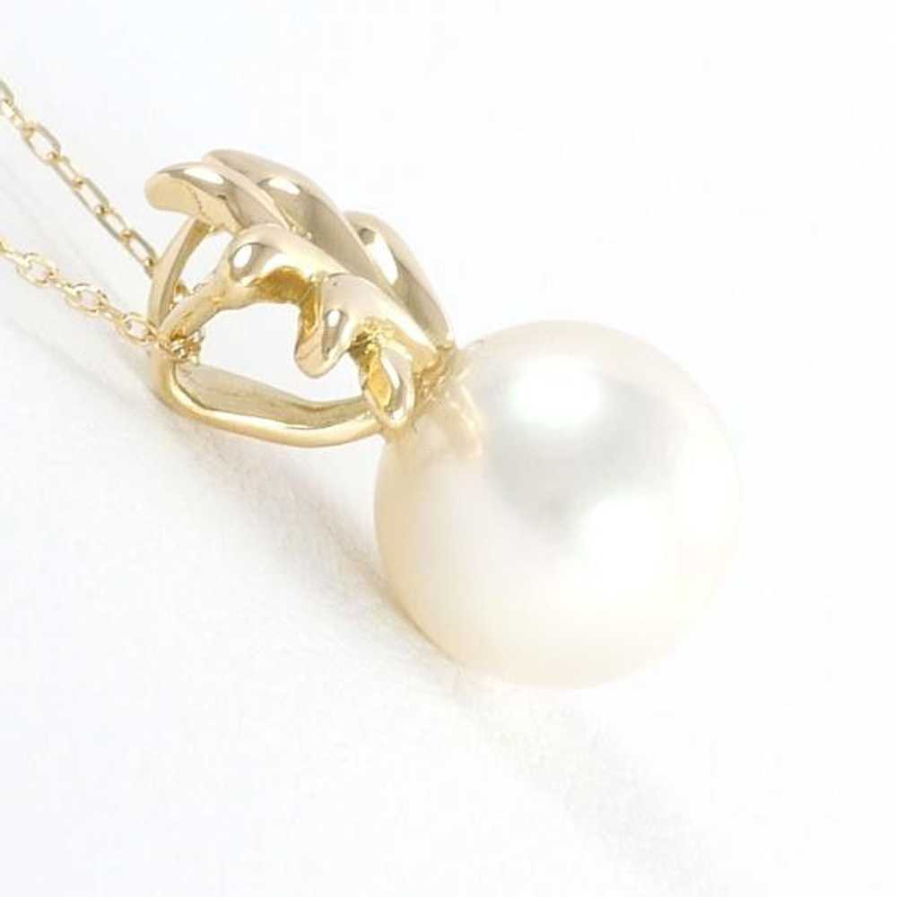 Other Other K18 Yellow Gold Pearl Necklace Metal … - image 2