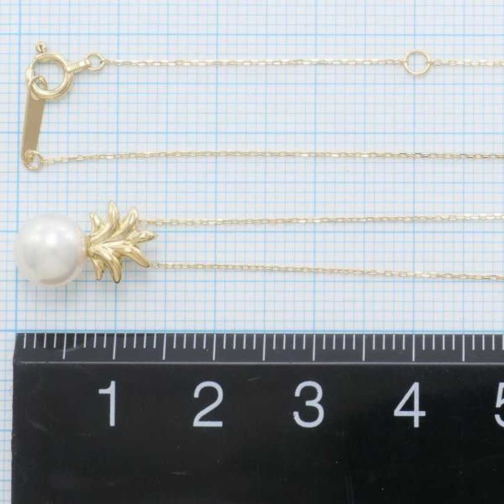 Other Other K18 Yellow Gold Pearl Necklace Metal … - image 5