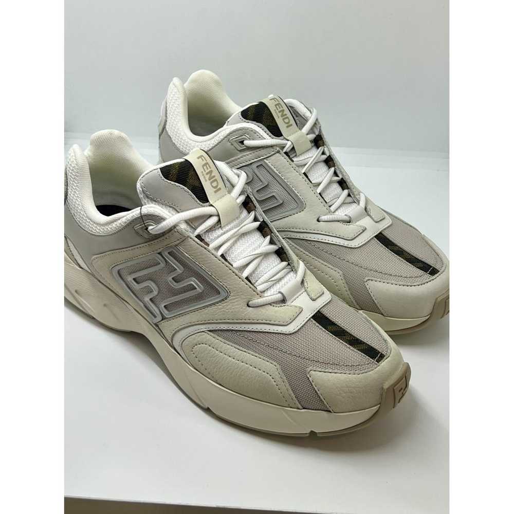 Fendi Leather high trainers - image 2