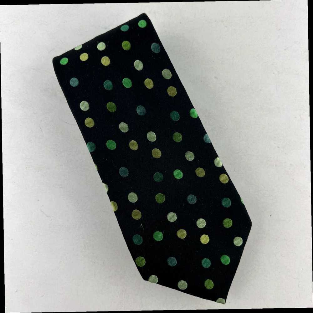 Croft & Barrow Silk Necktie with Vibrant Polka Do… - image 1