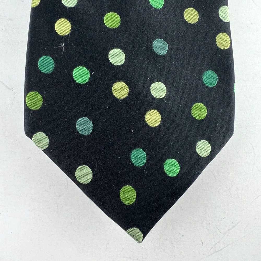 Croft & Barrow Silk Necktie with Vibrant Polka Do… - image 2