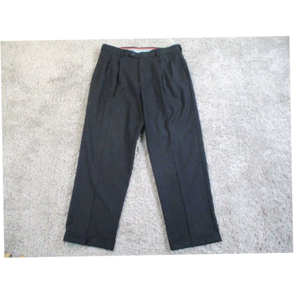 Vintage Luxurious Rosso Blue Cuffed Slacks Busine… - image 1