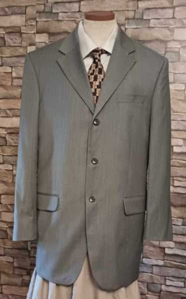 Albert Nipon Men's 100% Wool Two Piece Three Butt… - image 1