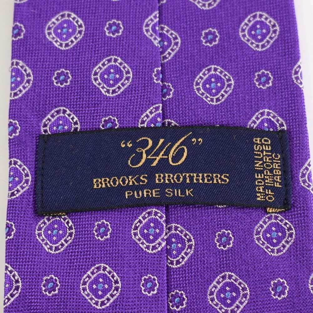 Brooks Brothers Brooks Brothers 346 Purple Geomet… - image 3