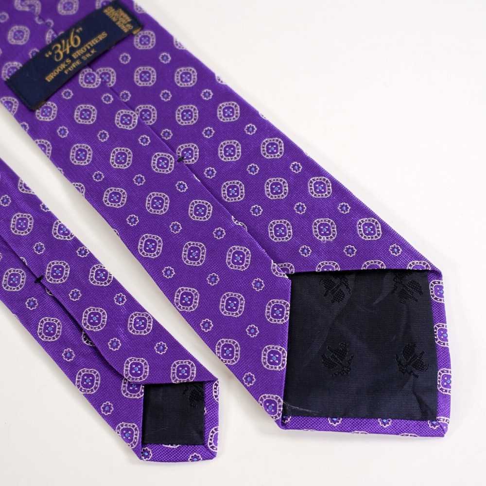 Brooks Brothers Brooks Brothers 346 Purple Geomet… - image 4