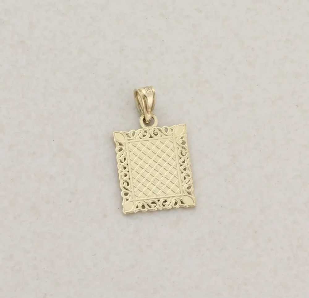 Pendant Only 10k Yellow Gold Letter J Initial Mon… - image 2