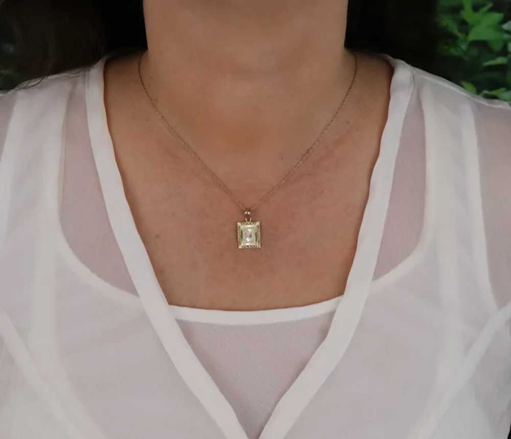 Pendant Only 10k Yellow Gold Letter J Initial Mon… - image 4