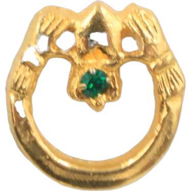 Claddagh/14K outlet gold/tie tac pin