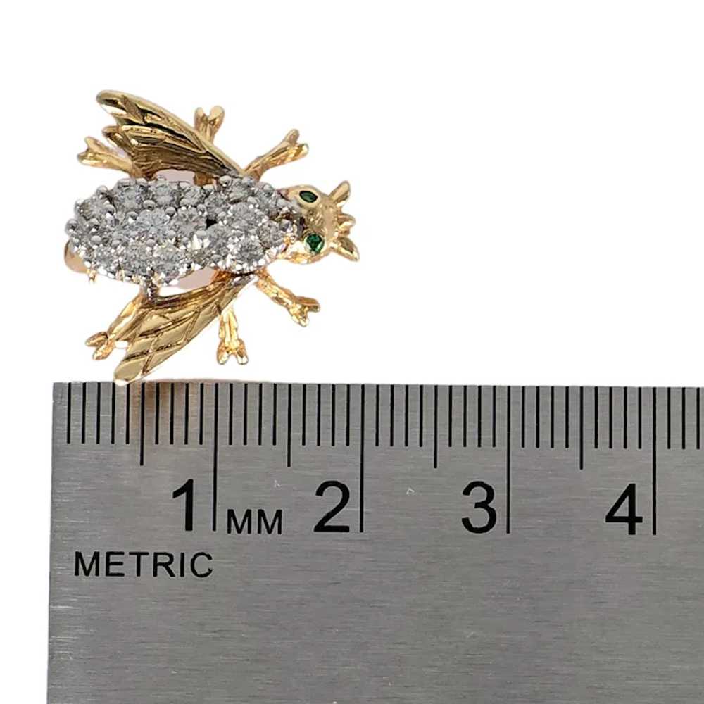 14k (585) Yellow Gold Natural Diamond Bee Shape B… - image 10