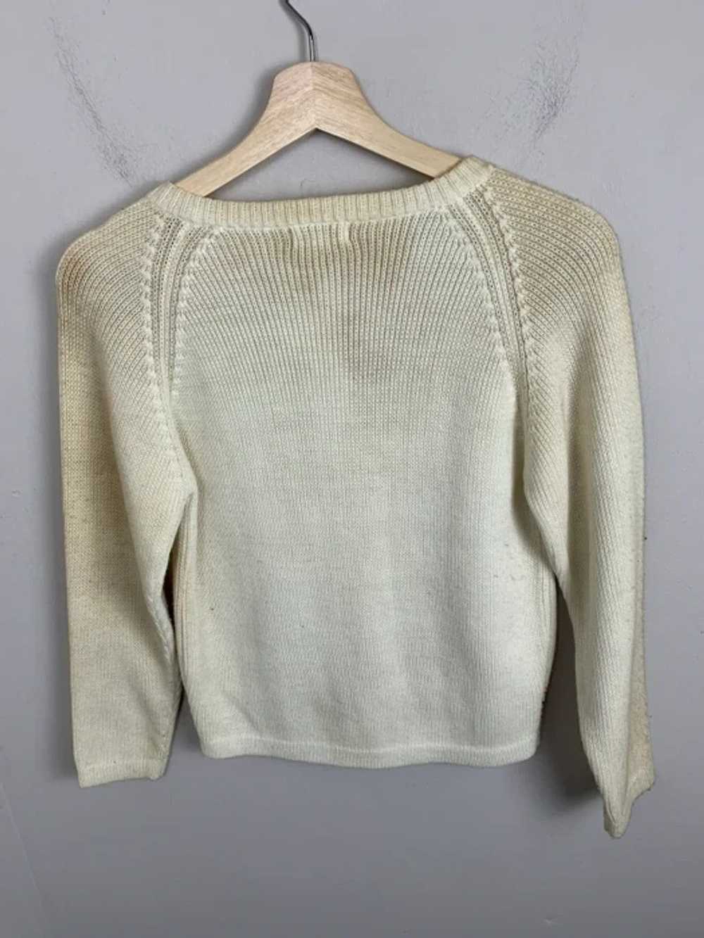 Cardigan × Coloured Cable Knit Sweater × Vintage … - image 1