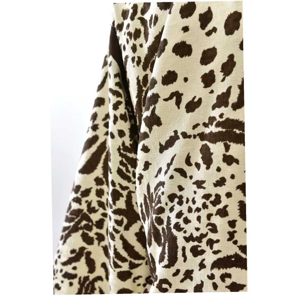 Vintage Brown and Ivory Leopard Print Luxe Open F… - image 4