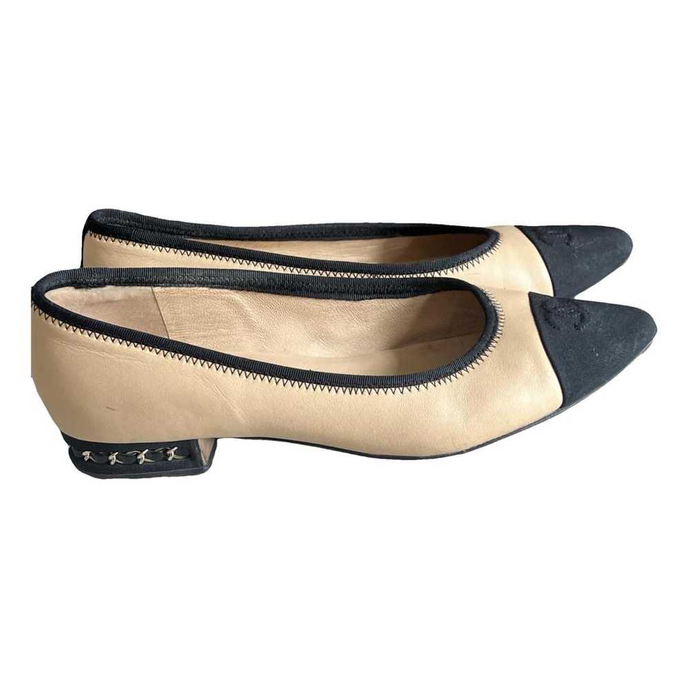 Chanel Mary Janes leather ballet flats - image 1