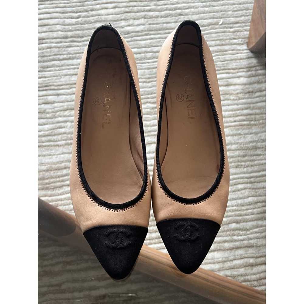 Chanel Mary Janes leather ballet flats - image 3