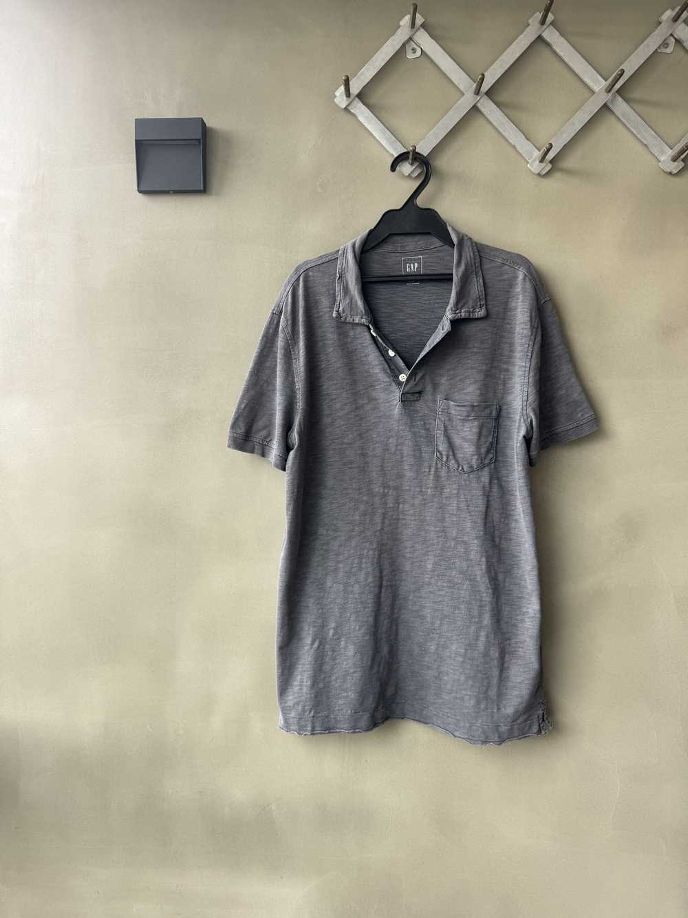 Gap GAP USA Mens Marbel Jersey Cotton Grey Distre… - image 1