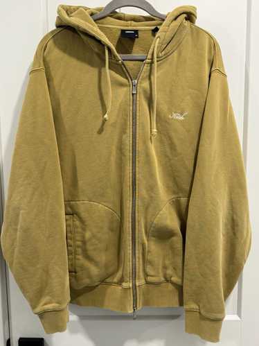 KITH Madison 2024 Jacket Mens Small Pale Yellow Hooded Zip Up