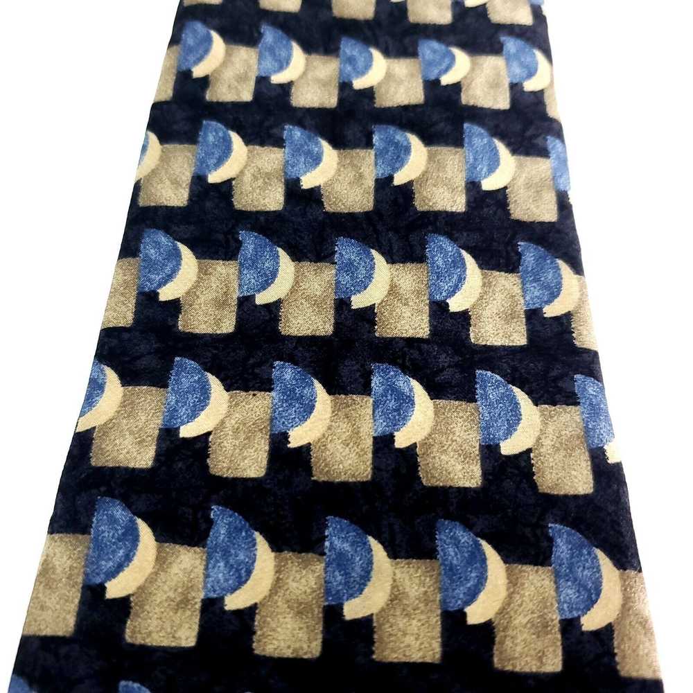 Henry Grethel Henry Grethel Silk Tie Print Blue T… - image 2