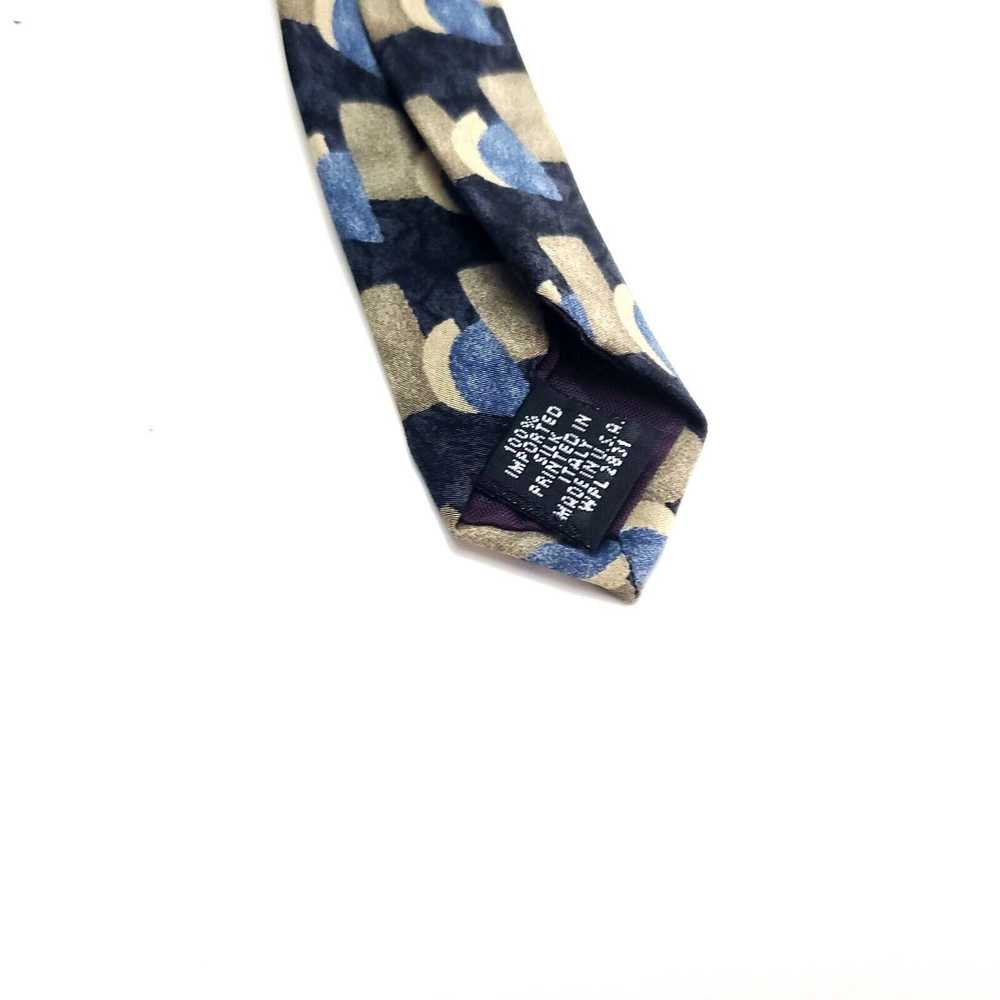 Henry Grethel Henry Grethel Silk Tie Print Blue T… - image 4