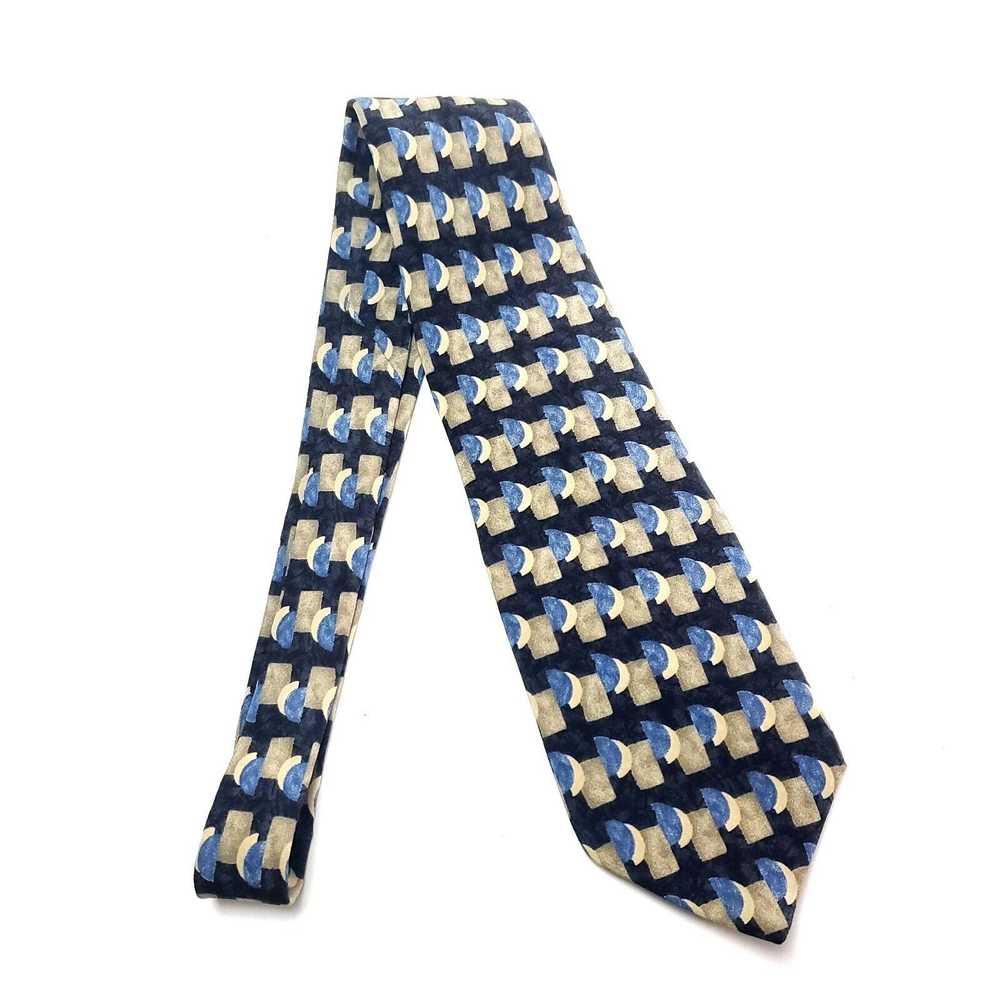 Henry Grethel Henry Grethel Silk Tie Print Blue T… - image 6