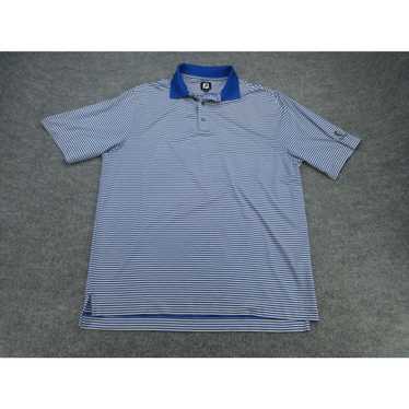 Footjoy FootJoy Polo Shirt Mens Large Blue Stripe… - image 1