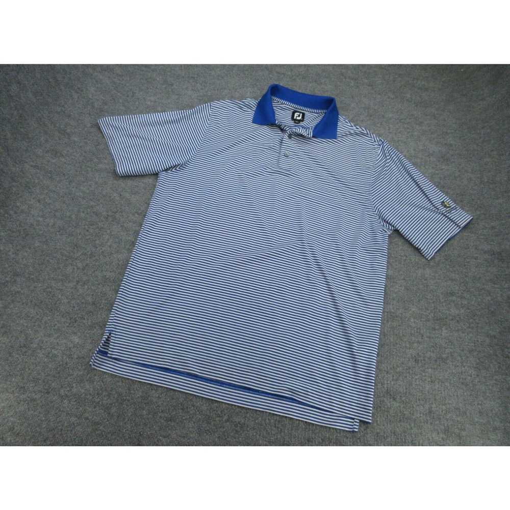 Footjoy FootJoy Polo Shirt Mens Large Blue Stripe… - image 2