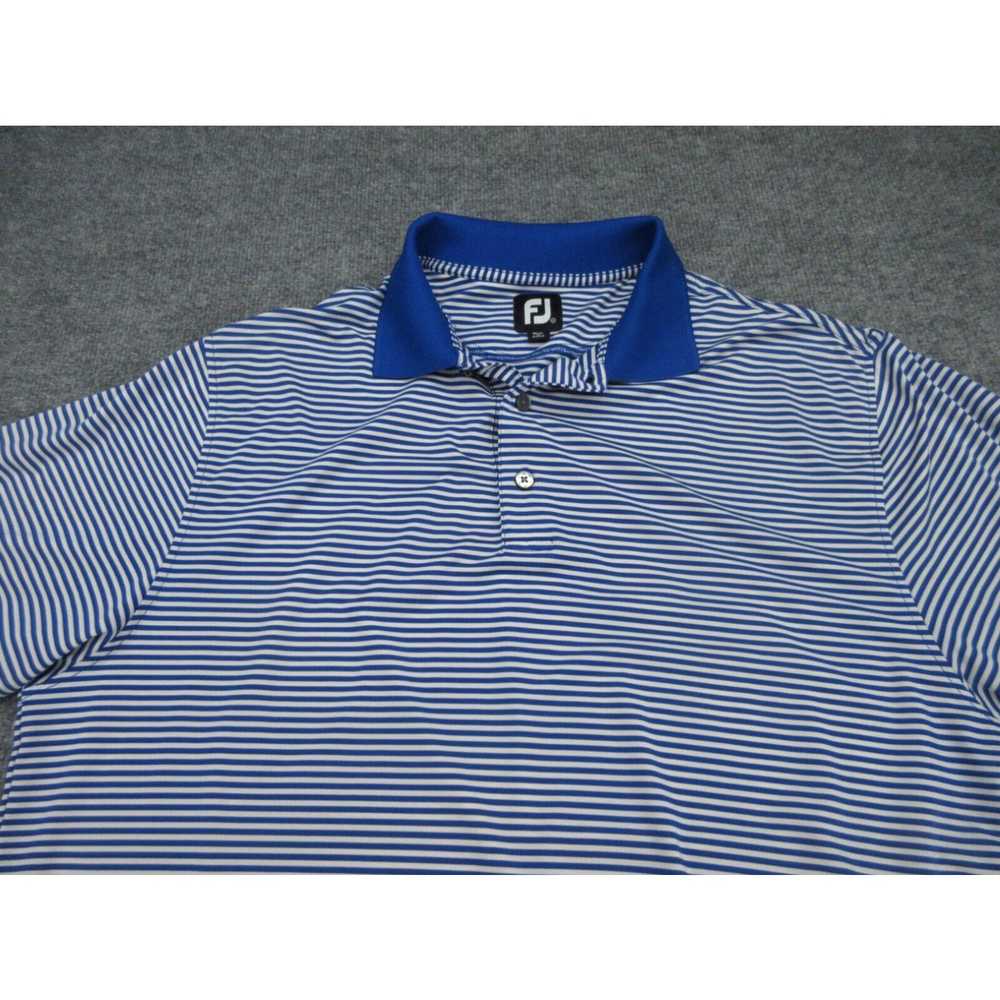 Footjoy FootJoy Polo Shirt Mens Large Blue Stripe… - image 3