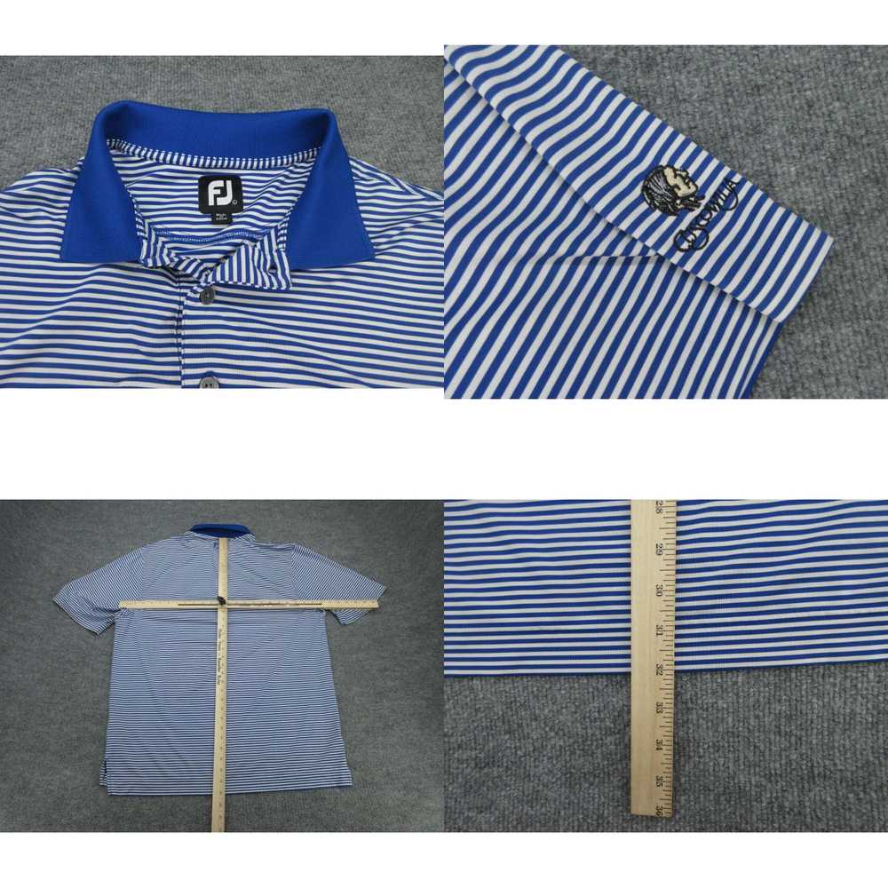 Footjoy FootJoy Polo Shirt Mens Large Blue Stripe… - image 4