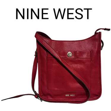 Nine West Nine West Red Faux Leather Shoulder Cro… - image 1