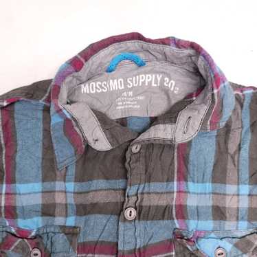 Mossimo Mossimo Madras Flannel Shirt Mens Size Me… - image 1