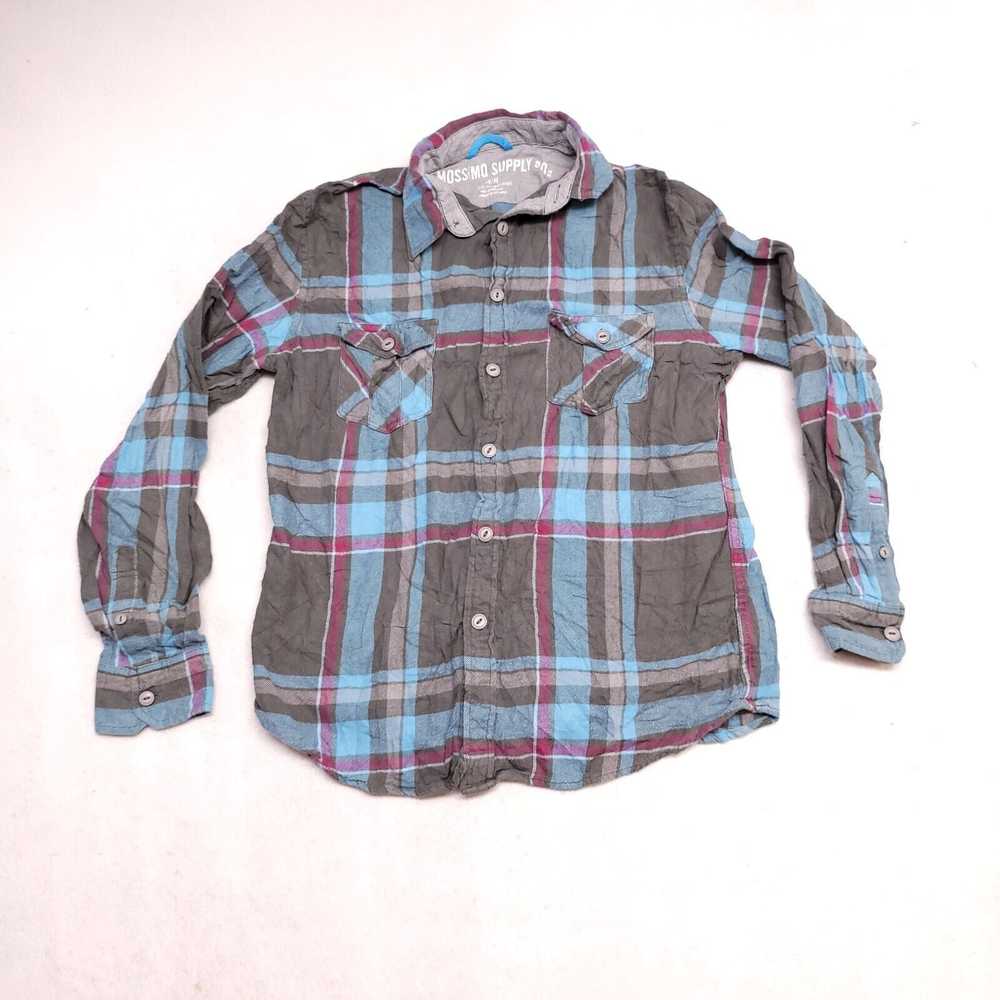 Mossimo Mossimo Madras Flannel Shirt Mens Size Me… - image 2