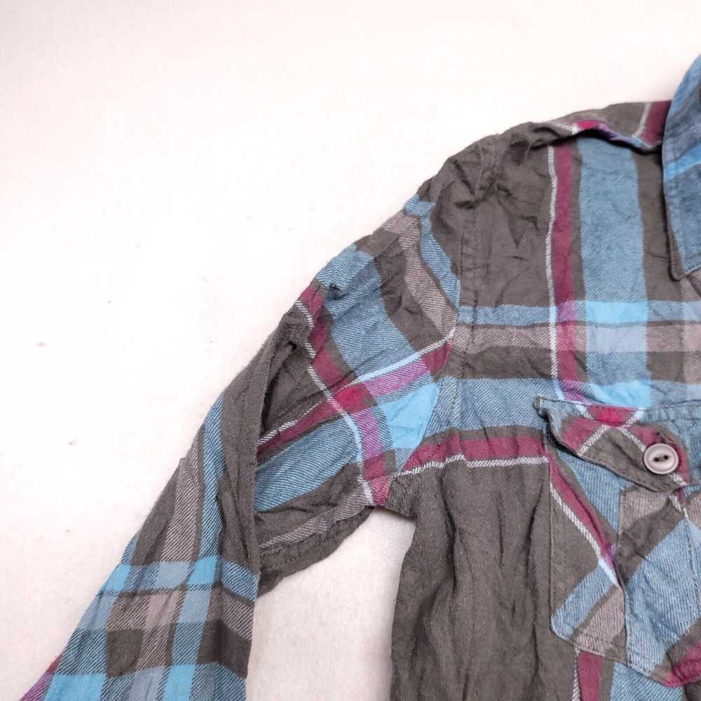 Mossimo Mossimo Madras Flannel Shirt Mens Size Me… - image 4