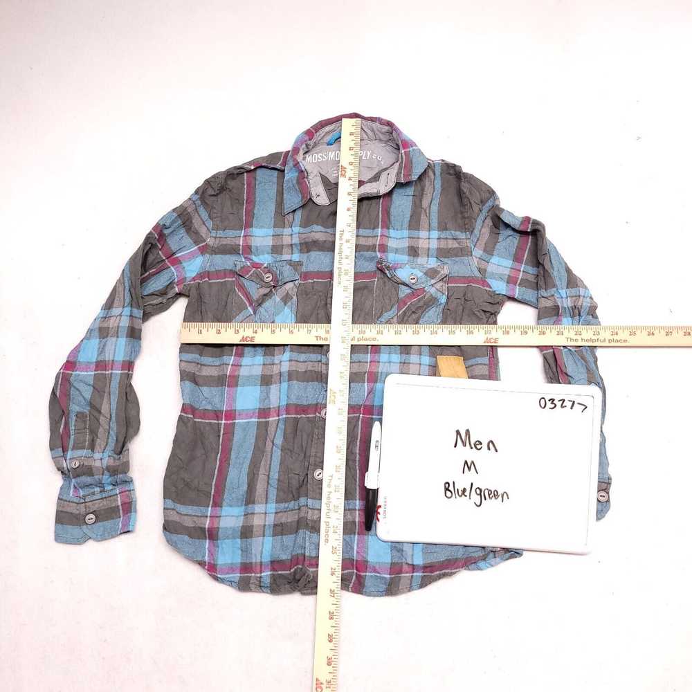 Mossimo Mossimo Madras Flannel Shirt Mens Size Me… - image 6