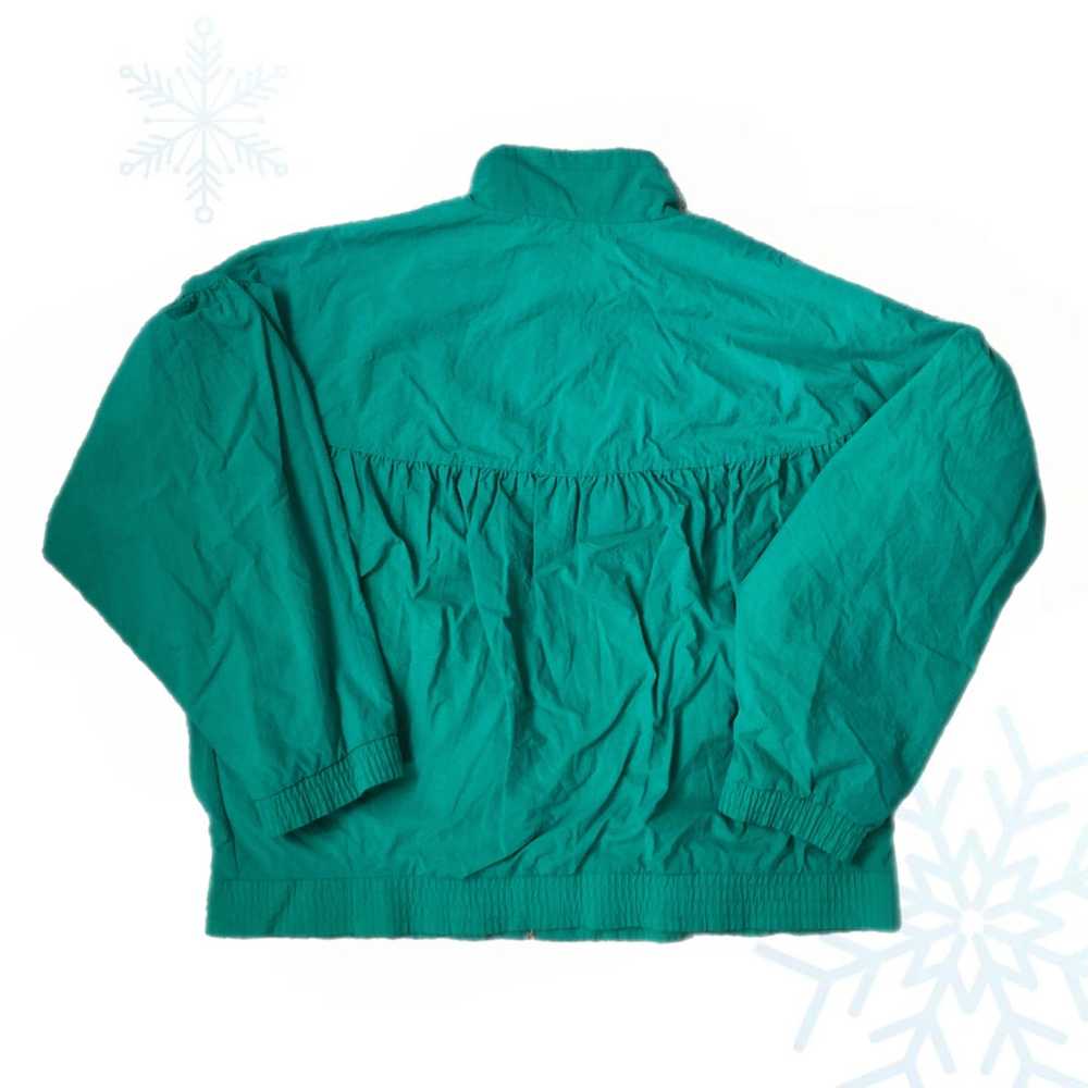 Vintage Reebok Teal Green Windbreaker Jacket (L) - image 2