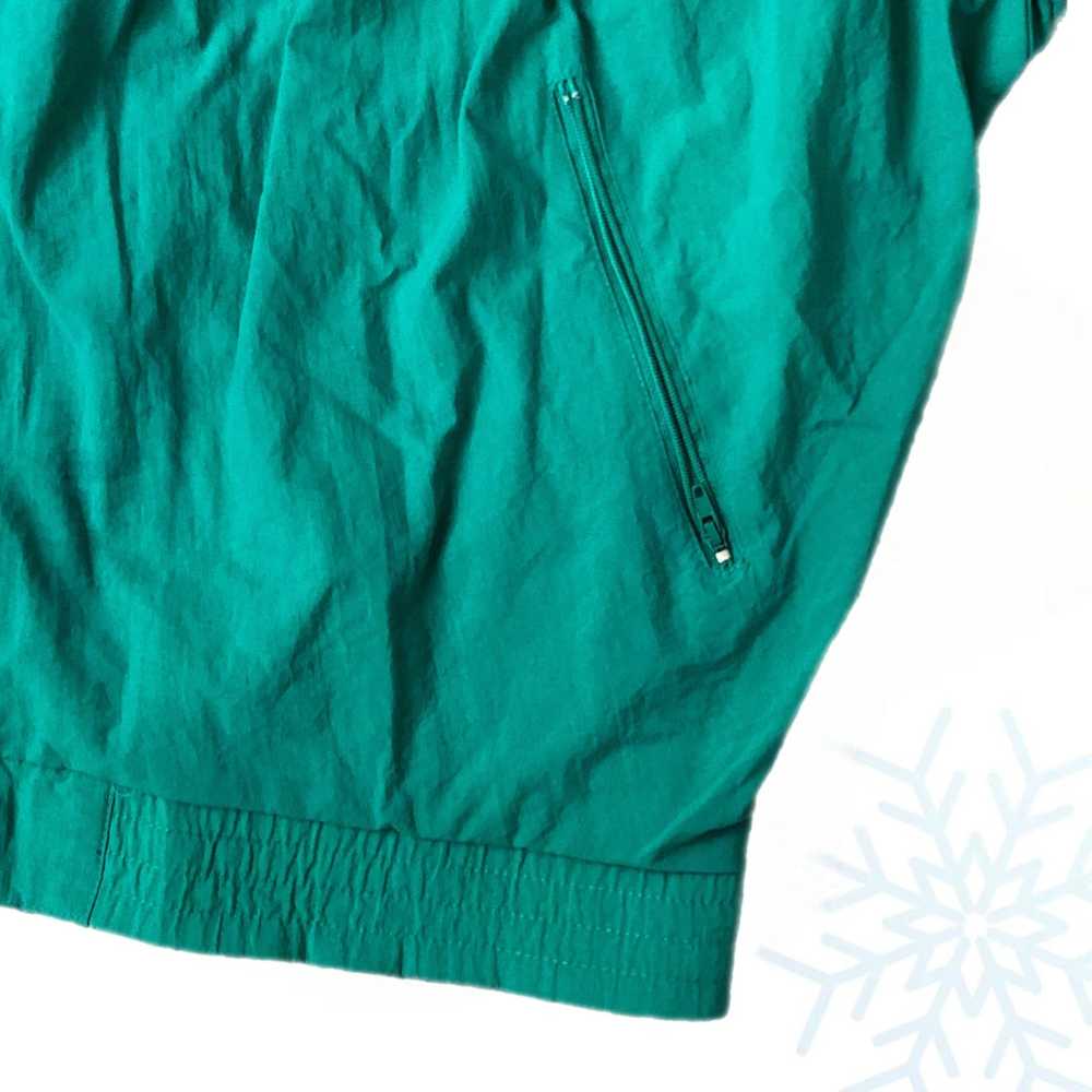 Vintage Reebok Teal Green Windbreaker Jacket (L) - image 5