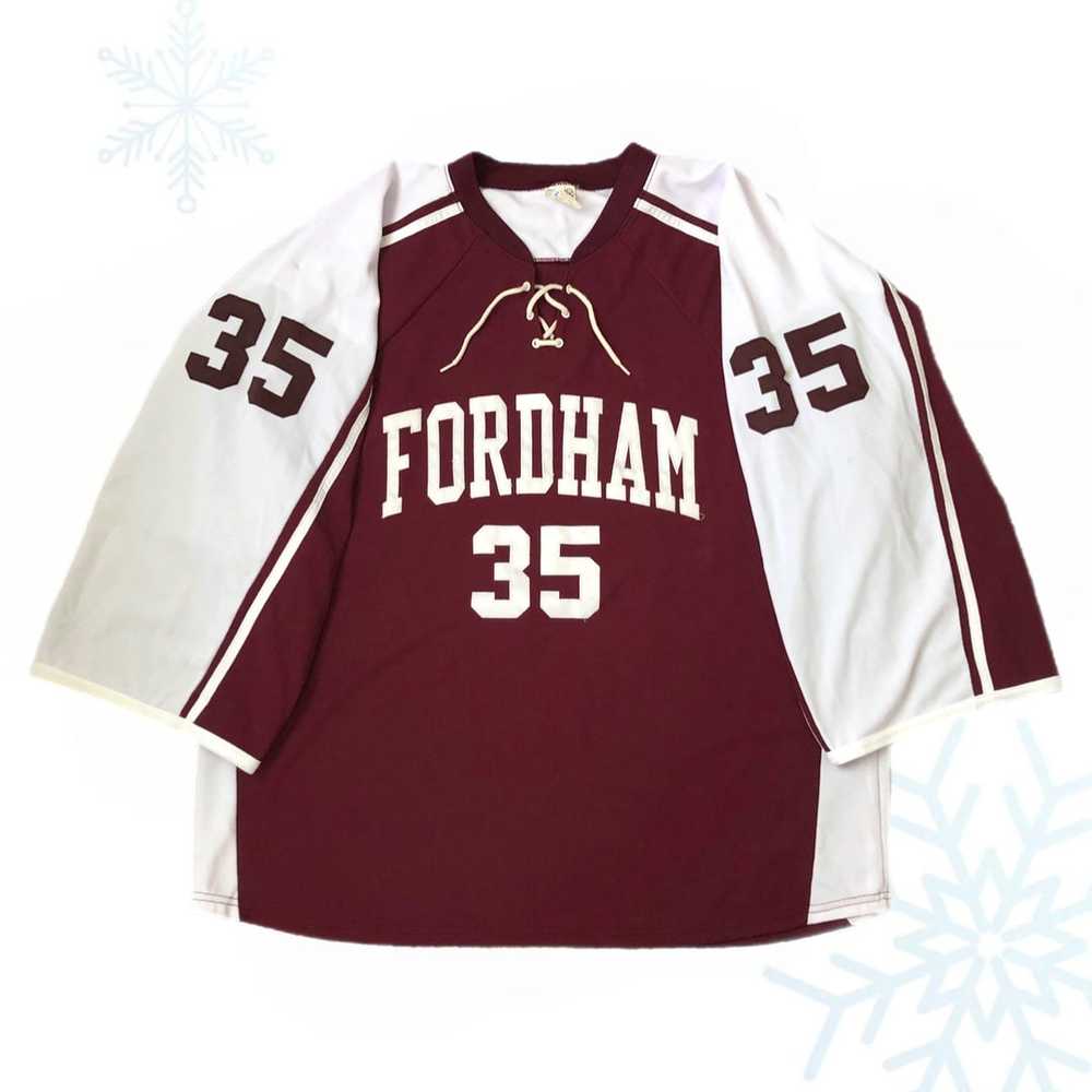 Vintage NCAA Fordham University Rams Hockey Goali… - image 1