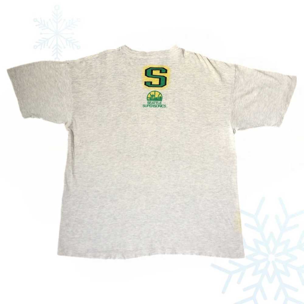 Vintage NBA Seattle Supersonics Magic Johnson T's… - image 2