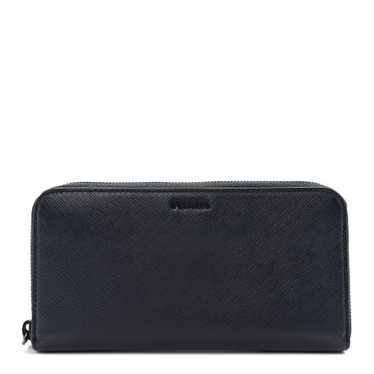 PRADA Saffiano Zip Around Wallet Baltico - image 1