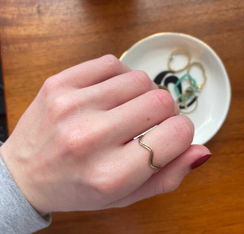 Pair of Wavy Rings | Used, Secondhand, Resell - image 1