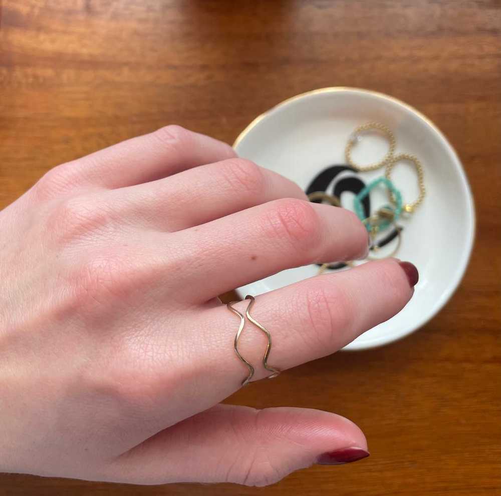 Pair of Wavy Rings | Used, Secondhand, Resell - image 2